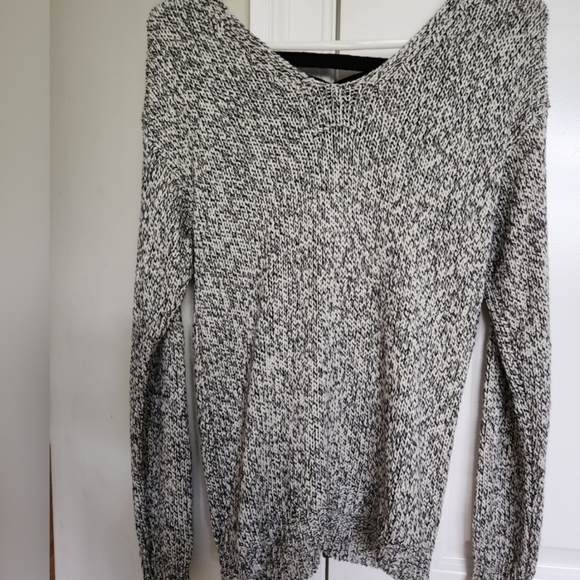 Nwot Francescas Alya Marled Sweater Criss-cross Back - Picture 6 of 7